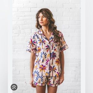 Royal Palms - Short Sleep Set - Amethyst